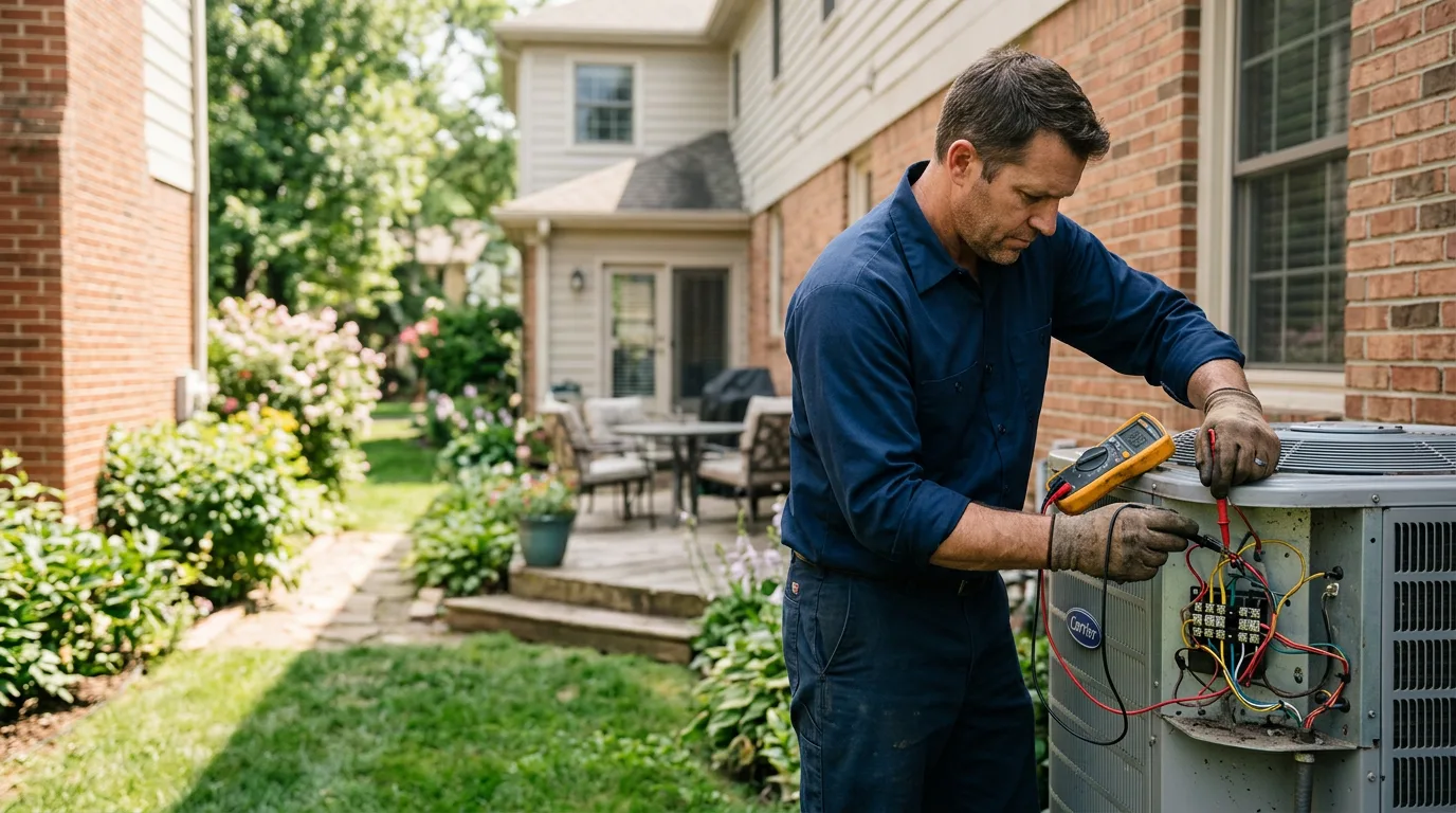 HVAC technician working near Far Hills, NJ